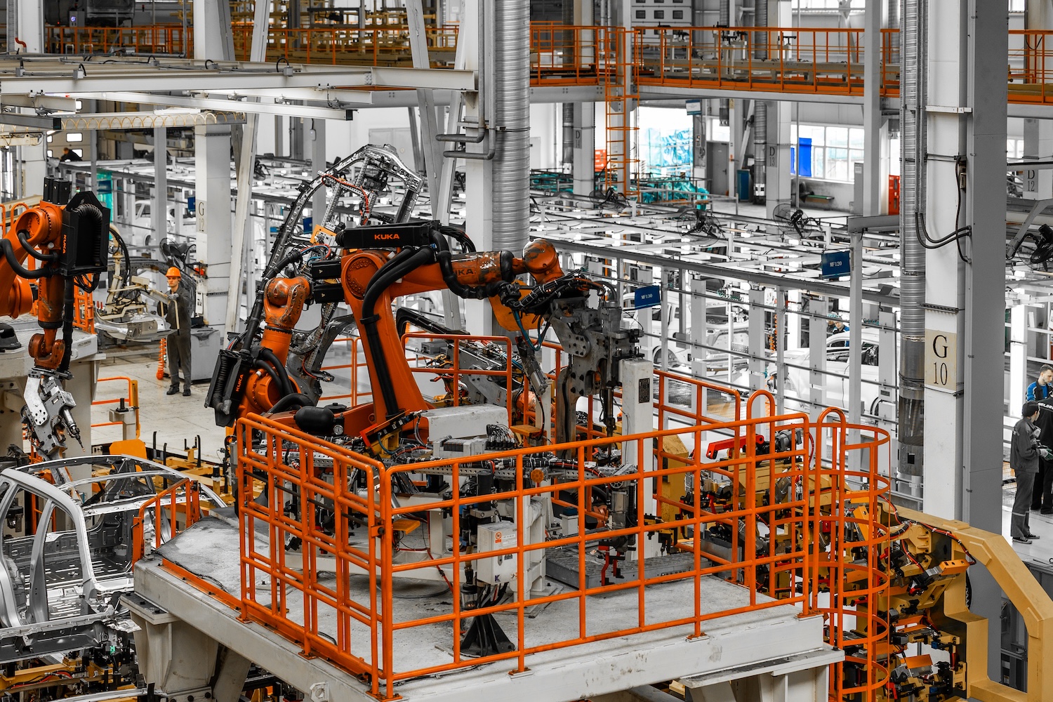 robot industria catena di montaggio